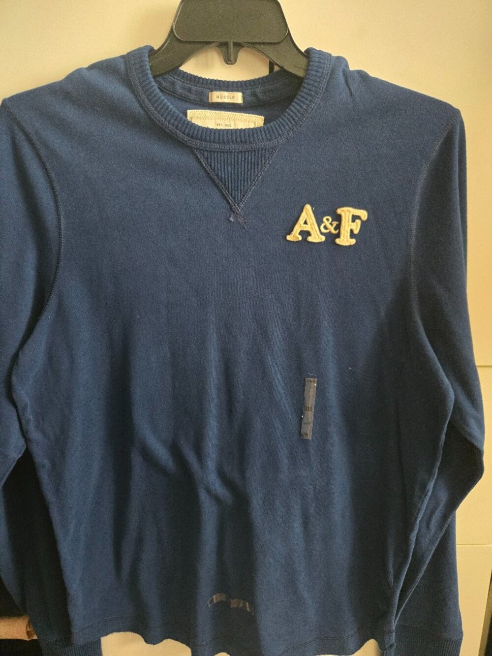 Young Mens L/S Muscle Knit Shirt - Abercrombie & Fitch - NWT - XXL